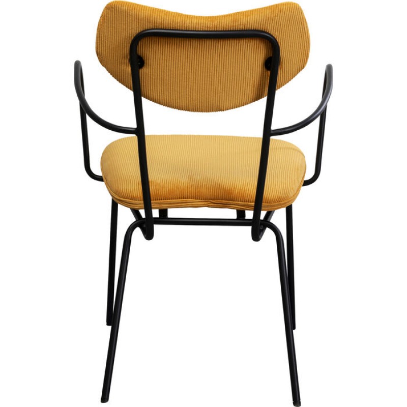 Chair with Armrest Viola Yellow